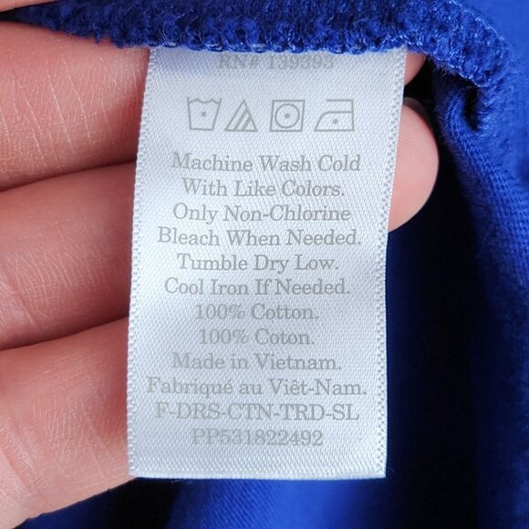 Everlane Dress Womens Small Blue The Weekend Tiered A Line Sleeveless Casual - Picture 10 of 10